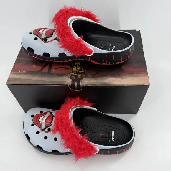 Crocs IT Chapter 2 Pennywise Face Classic Clogs Adult Men's Size 9 New With Box
